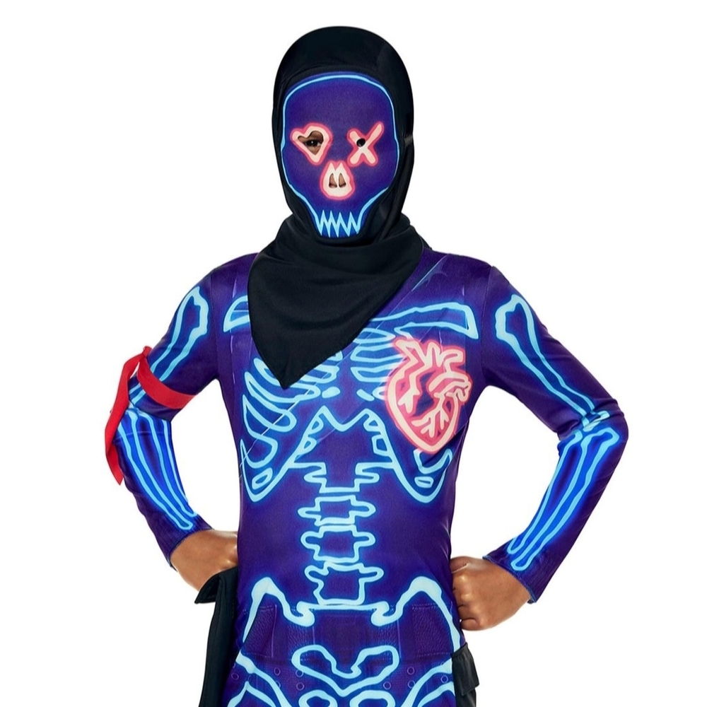 Fortnite Party Trooper Child Costume‎ Size Medium 8-10 - Picture 5 of 8